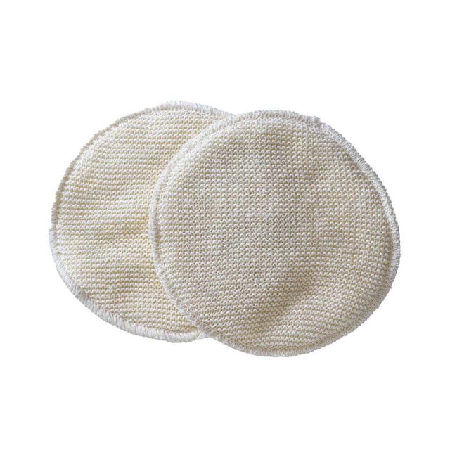 Nursing Pads Silk | Wool |Silk | natural knit | 14 cm | 2111111014