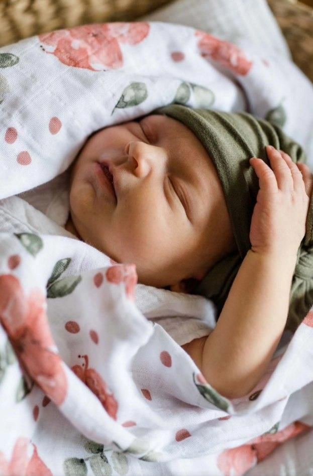 Baby cotton or bamboo muslin cloths