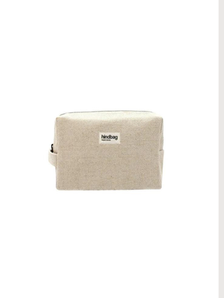 Jute and cotton beauty case
