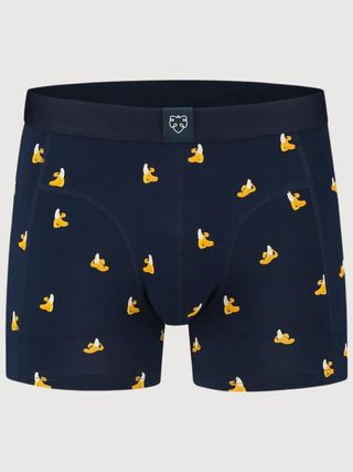 Men's cotton boxer briefs, banana print