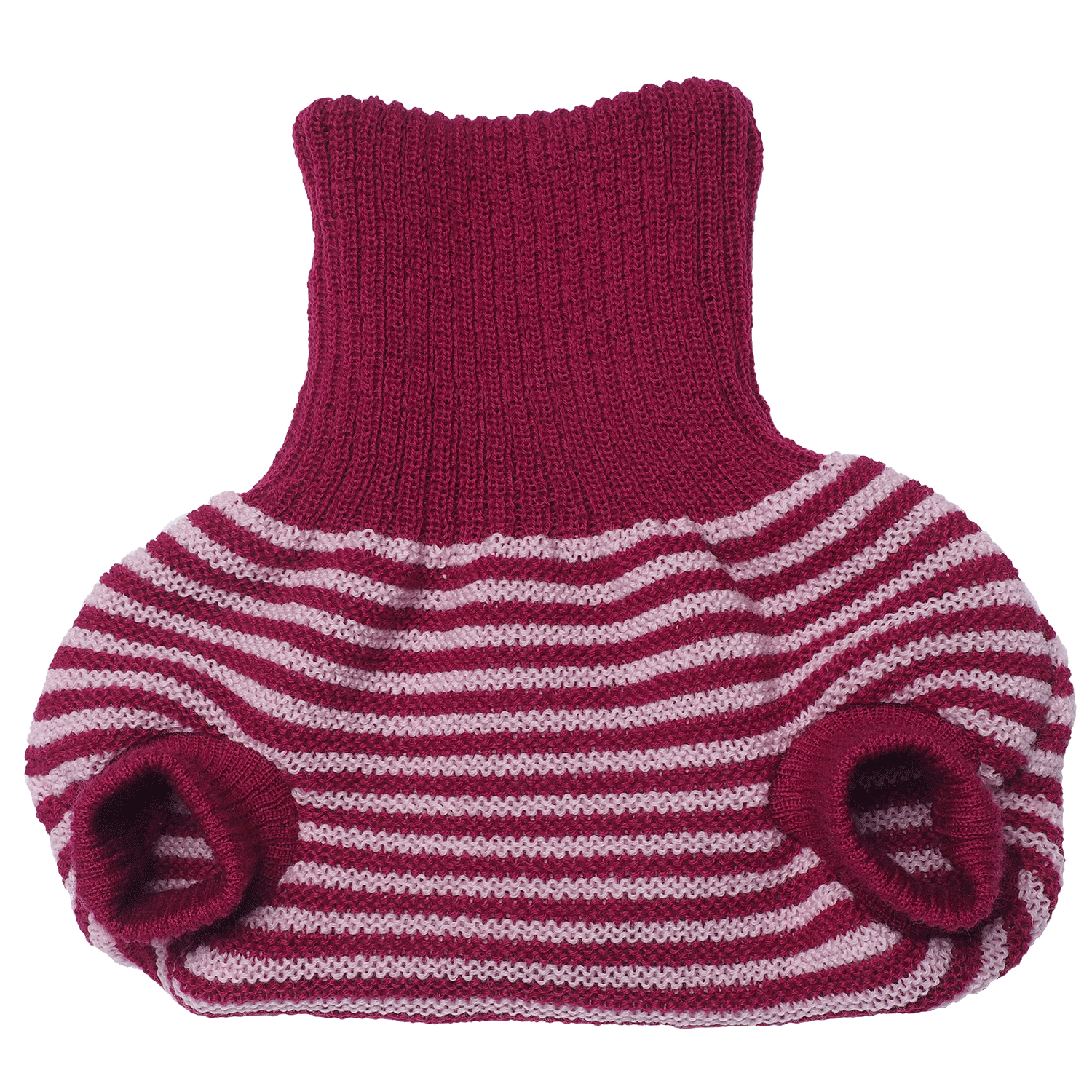 Striped merino wool diaper (nappy) cover