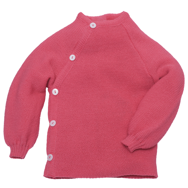 Baby merino wool wrap cardigan (Schlüttli)