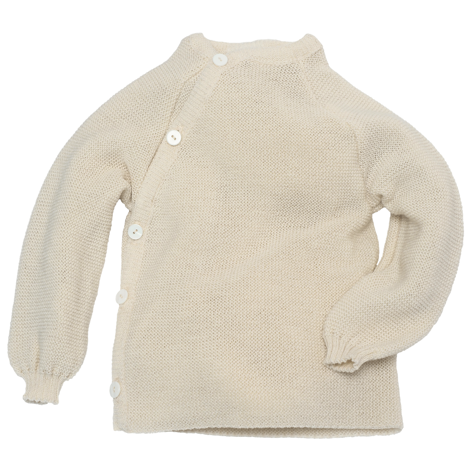Baby merino wool wrap jacket (Schlüttli)