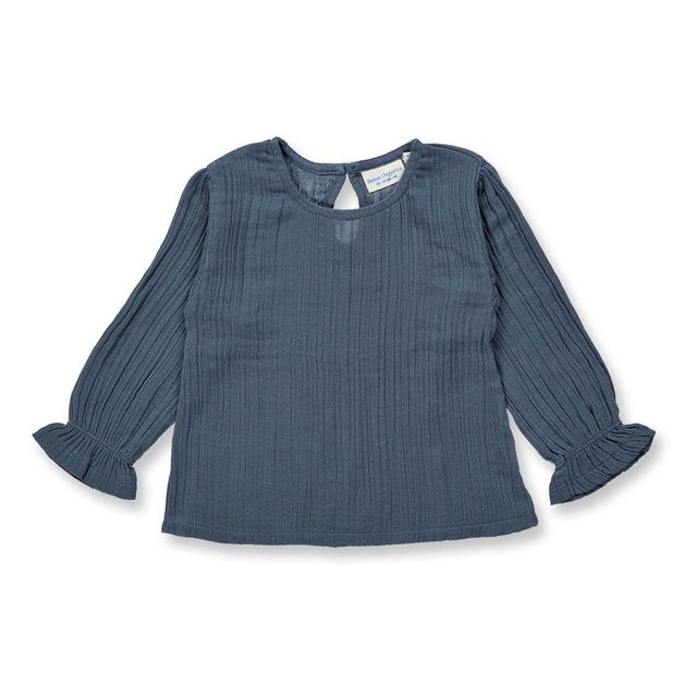 Girls' cotton muslin blouse