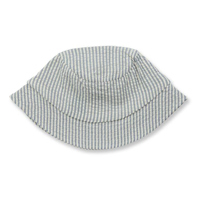 Kids' cotton seersucker sun hat