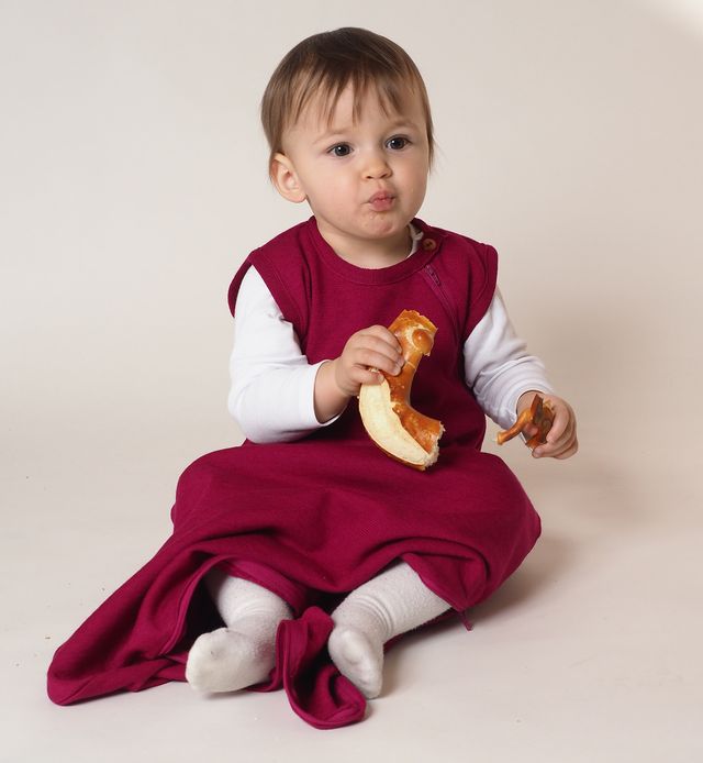 Baby sleeveless merino wool and silk terry sleeping bag