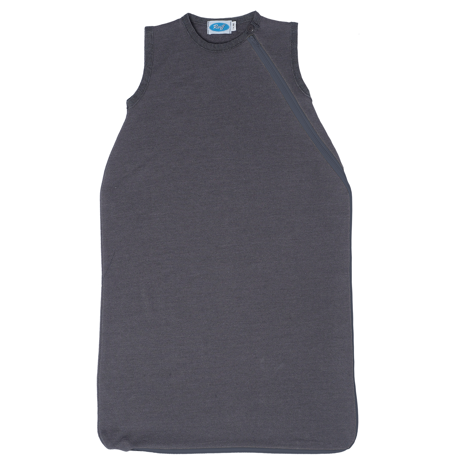 Baby sleeveless merino wool and silk terry sleeping bag