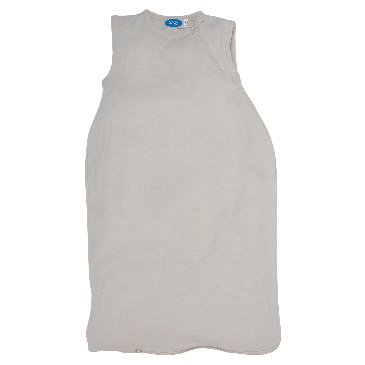 Baby sleeveless merino wool and silk terry sleeping bag