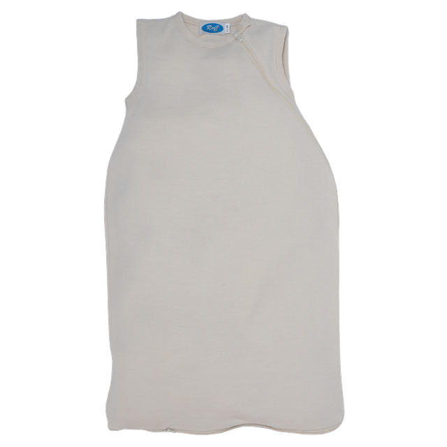Baby sleeveless merino wool and silk terry sleeping bag