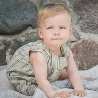 Baby cotton balloon romper
