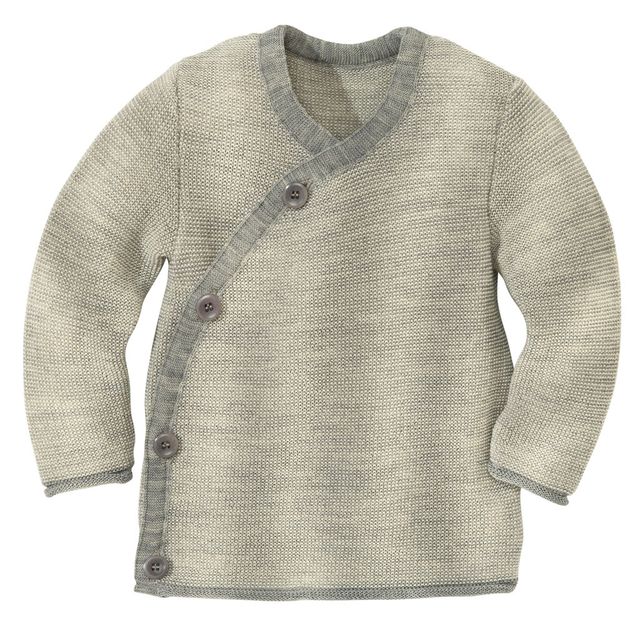 Baby merino wool wrap jacket