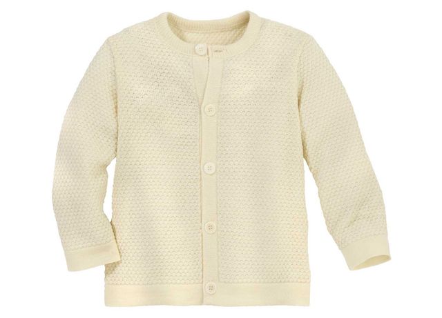 Kids' merino wool honeycomb-knit cardigan