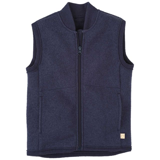 Kids' boiled merino wool vest (gilet)