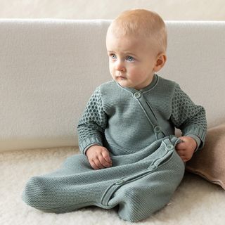Baby long-sleeved merino wool sleeping bag