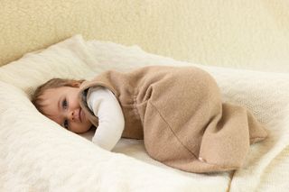 Baby boiled wool winter sleeping bag