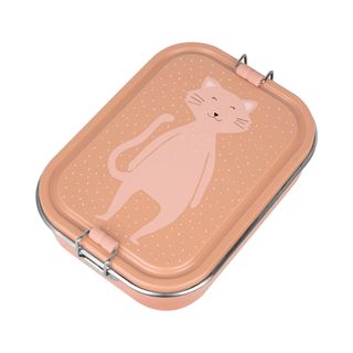 Kids' large stainless steel lunch box with divider
