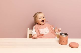 Silicone baby spoons with steel core, 2-pack