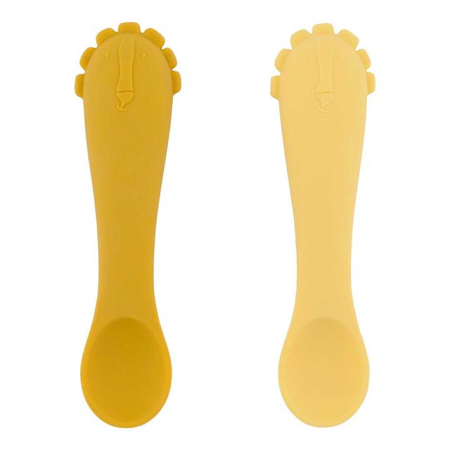 Silicone baby spoons for first foods, set of two