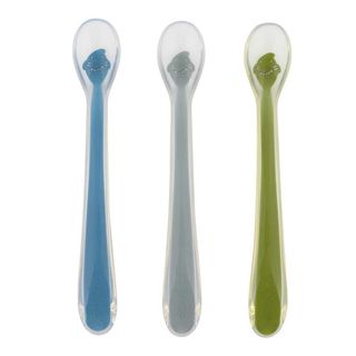 Baby silicone feeding spoons, set of 3
