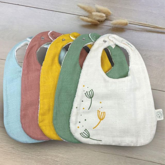 Bavoir bébé en coton bio