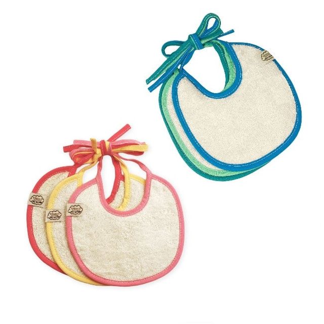 3 x Bavoirs naissance Coton Bio