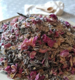 Lotus birth placenta care kit with herb sachets and cotton cloth