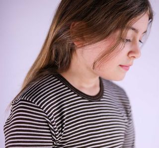 Kids' merino wool and silk long-sleeve T-shirt