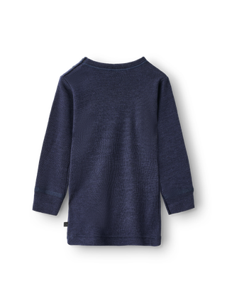 Baby merino wool and silk long-sleeve top