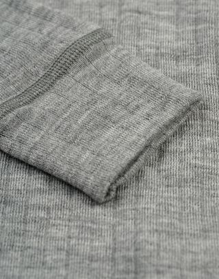 Kids' merino wool wide-rib long-sleeve top