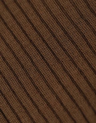 Women's merino wool ribbed turtleneck top