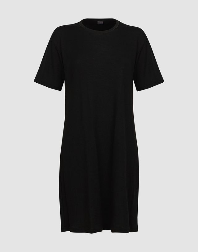 Women's merino wool and silk jersey T-shirt dress