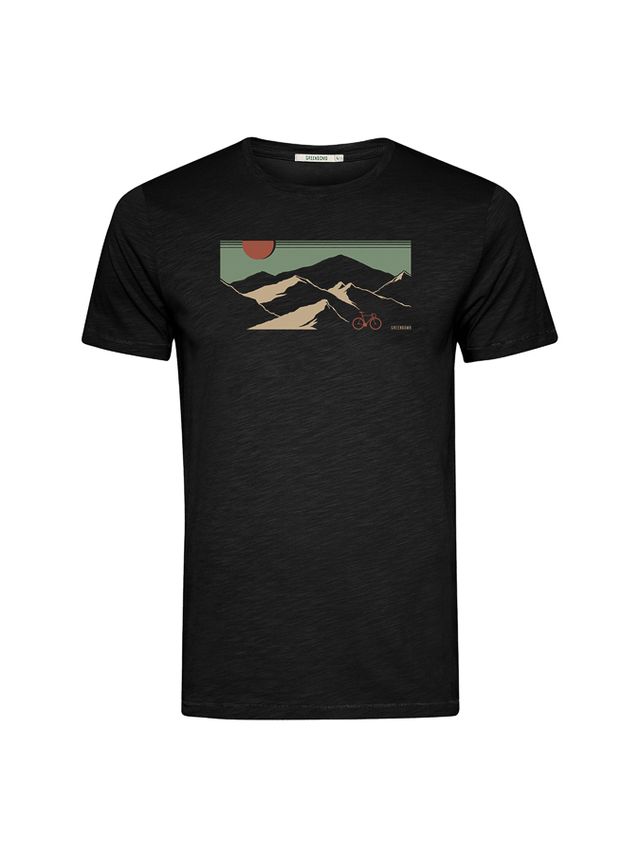 Men's organic cotton T-shirt with mountain print