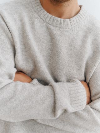 Men's lambswool jersey sweater (jumper)