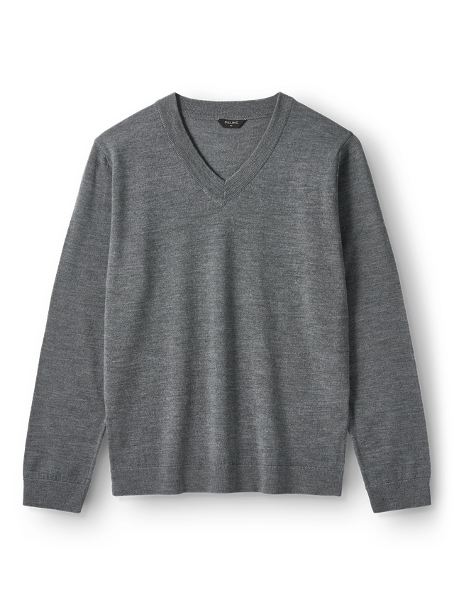 Men's merino wool V-neck sweater (jumper)
