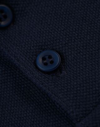 Kids' cotton piqué short-sleeve polo shirt