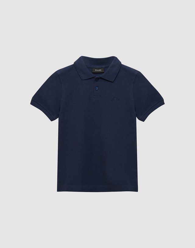 Kids' cotton piqué short-sleeve polo shirt