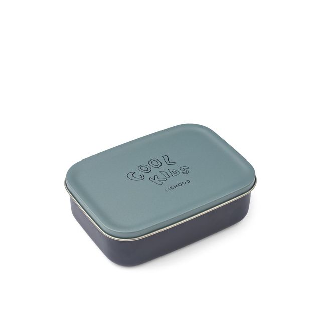 Kids' stainless steel lunch box with silicone dividers