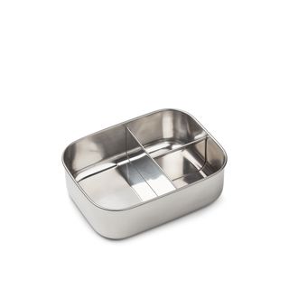 Kids' stainless steel lunch box with three compartments
