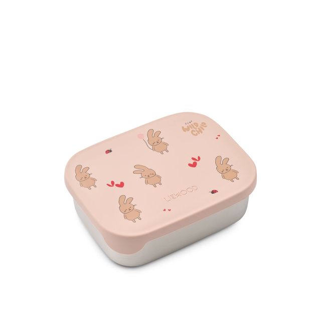 Kids' stainless steel lunch box with three compartments
