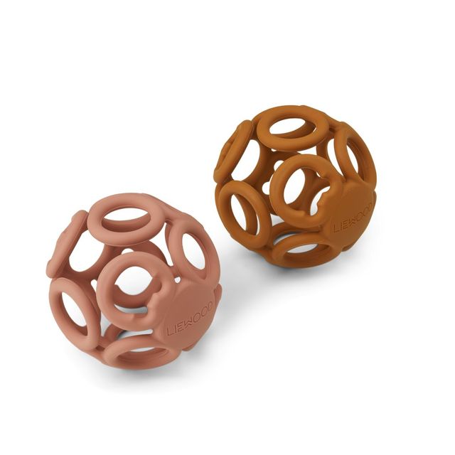 Silicone teething ball, set of 2