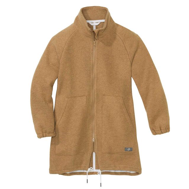 Women's merino boiled wool coat