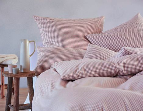 Cotton flannel pillowcase, Vichy check