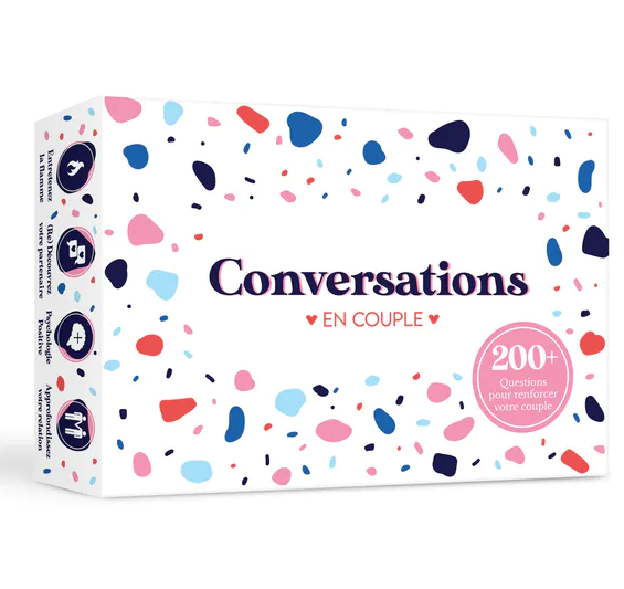 Conversation card game, family or couple edition