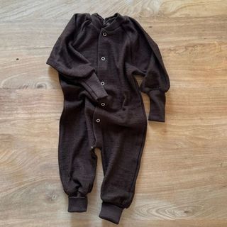 Baby footless merino wool terry pajamas (pyjamas)