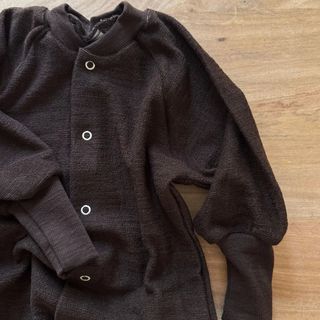 Baby footless merino wool terry pajamas (pyjamas)