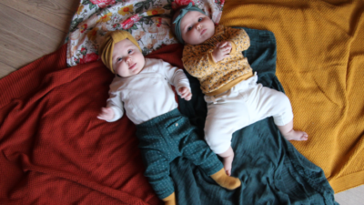 Baby cotton blanket, handwoven