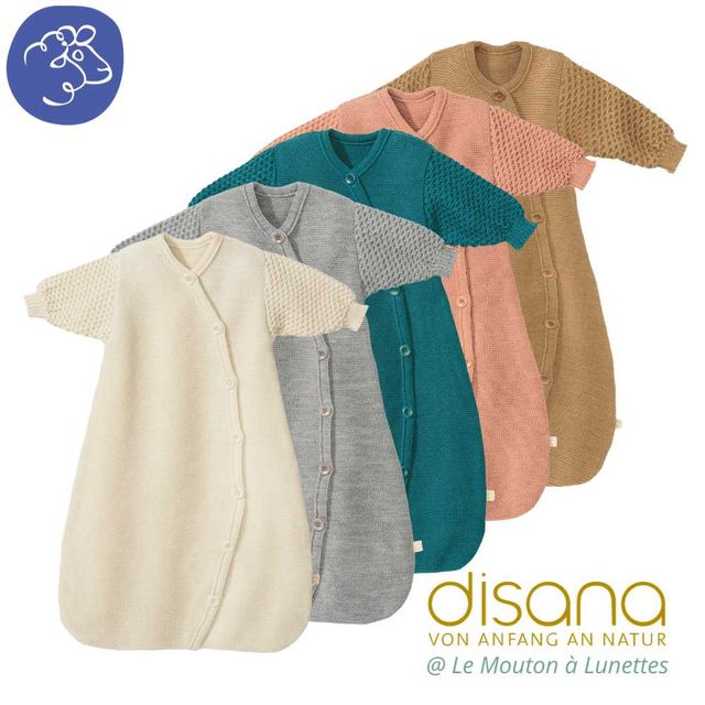 Baby long-sleeved merino wool sleeping bag