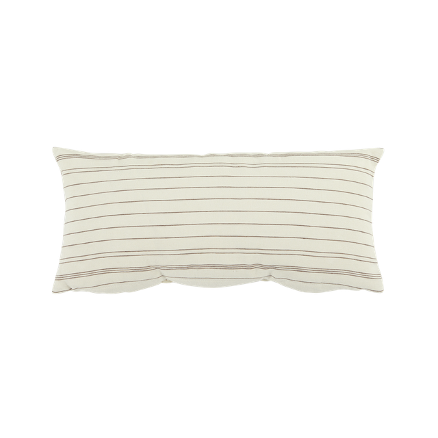 Linen and cotton cushion cover with stripes