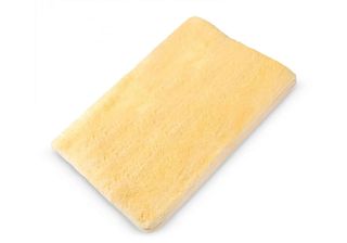 Kids' patchwork lambskin bed cover, 70 x 140 cm