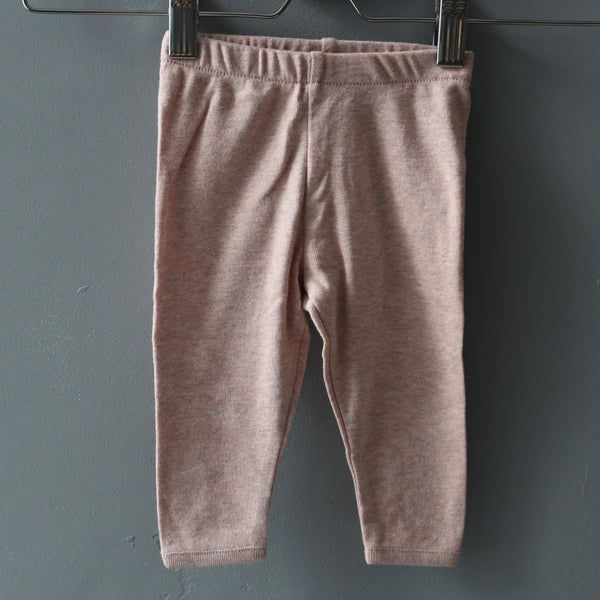 Baby ribbed cotton leggings